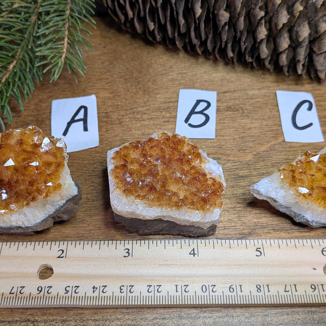 Citrine Flat Clusters