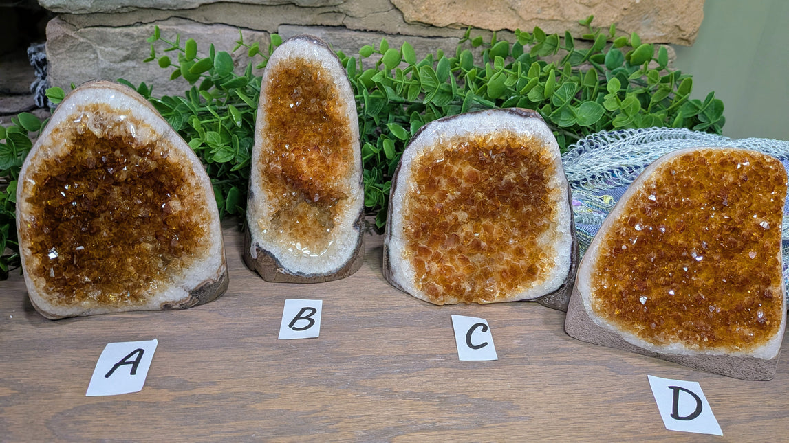 Citrine Geode Orange