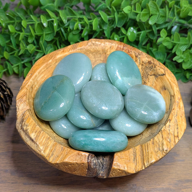 Green Aventurine Palm Stones