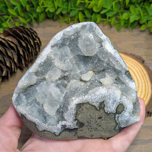 Grey Quartz Chalcedony Geode 1