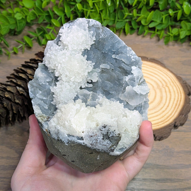 Grey Quartz Chalcedony Geode 4