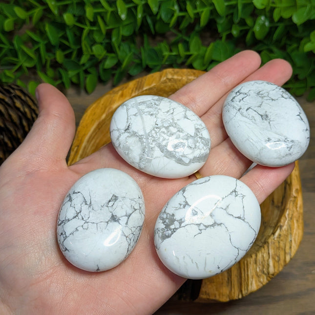 White Howlite Palm Stones