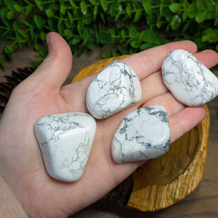 White Howlite Tumbled Stones