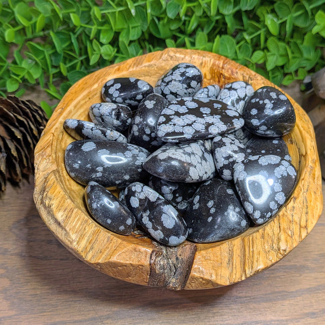 Snowflake Obsidian Tumbled Stones