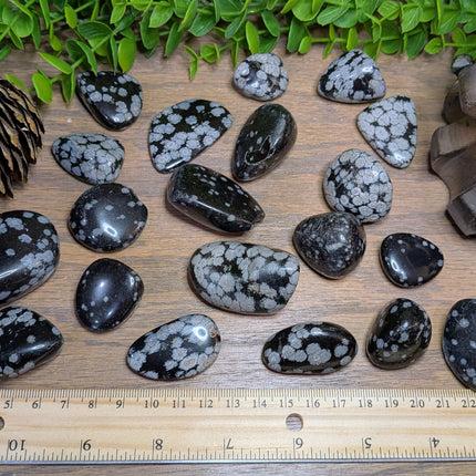 Snowflake Obsidian Tumbled Stones