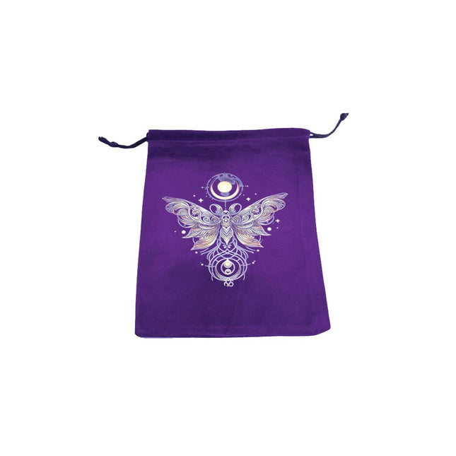 Velvet Tarot Card Bag - Mystical Moth