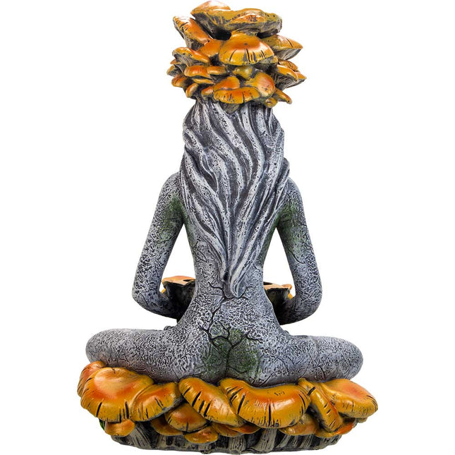Forest Mushroom Goddess - Backflow Incense & T-Light Holder
