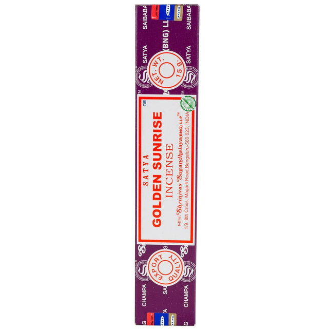 Satya Golden Sunrise Incense Sticks