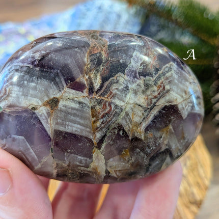 Purple Amethyst Palm Stones - Variant A
