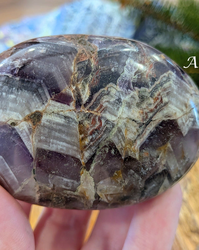 Purple Amethyst Palm Stones - Variant A