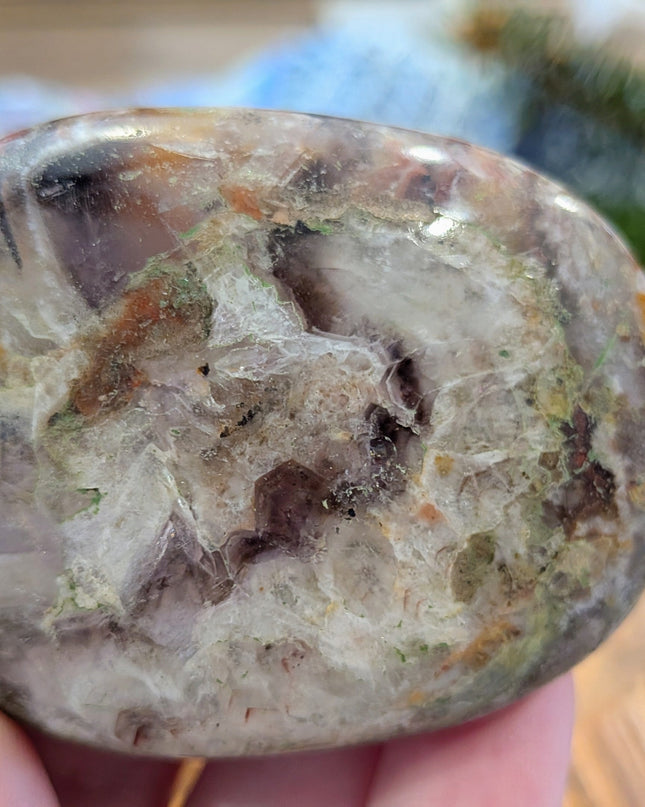 Purple Amethyst Palm Stones - Variant D