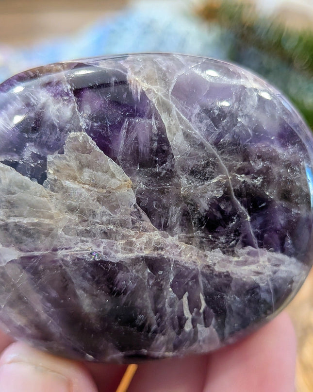 Purple Amethyst Palm Stones - Variant E