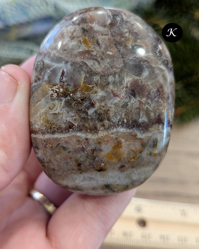 Purple Amethyst Palm Stones - Variant K