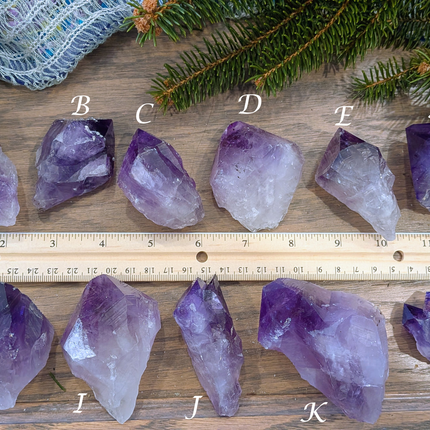 Purple Amethyst Rough Points