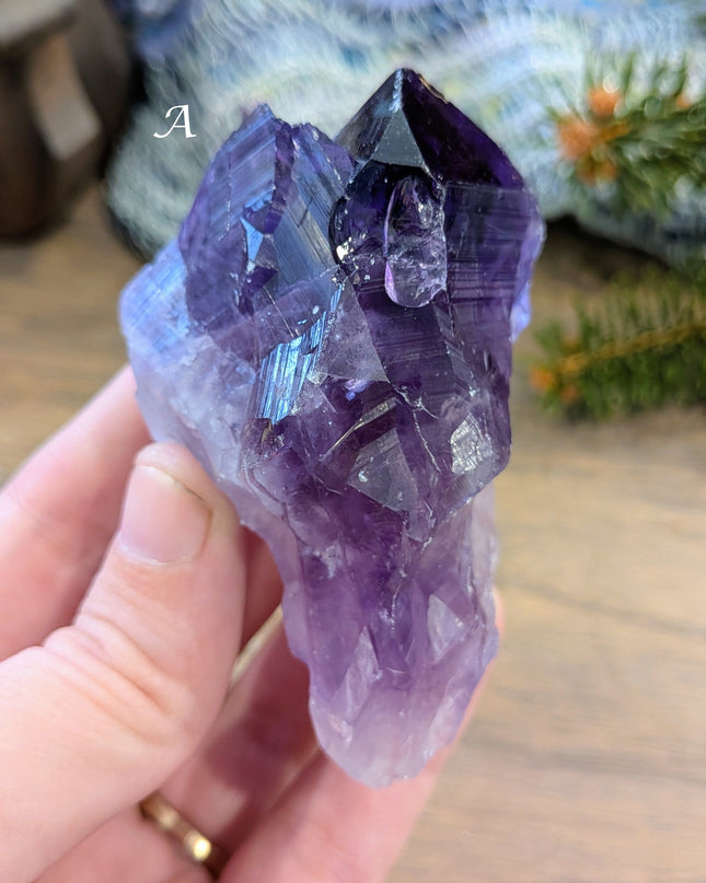 Purple Amethyst Rough Points - Variant A