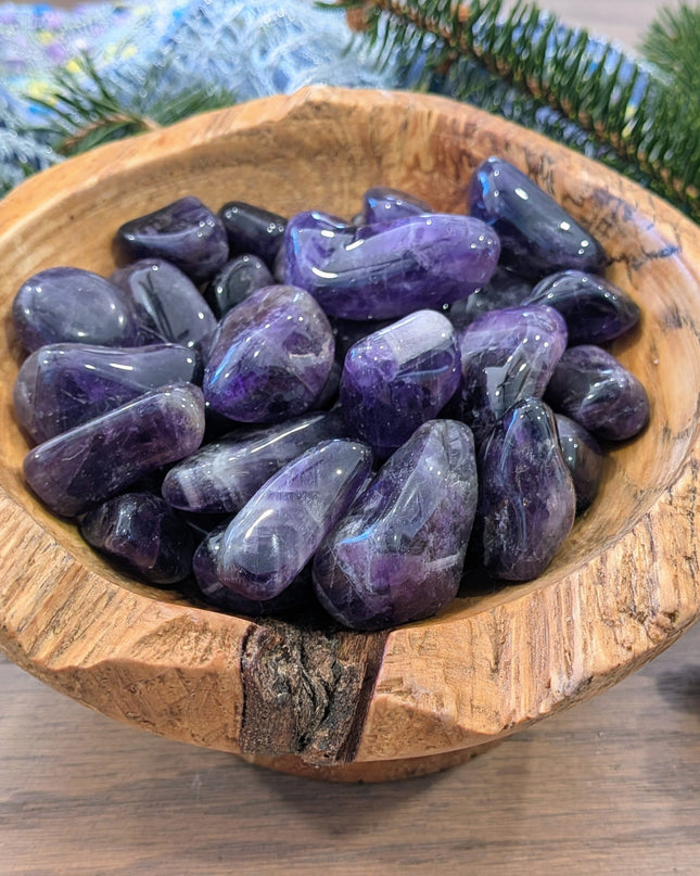 Purple Amethyst Tumbled Stones