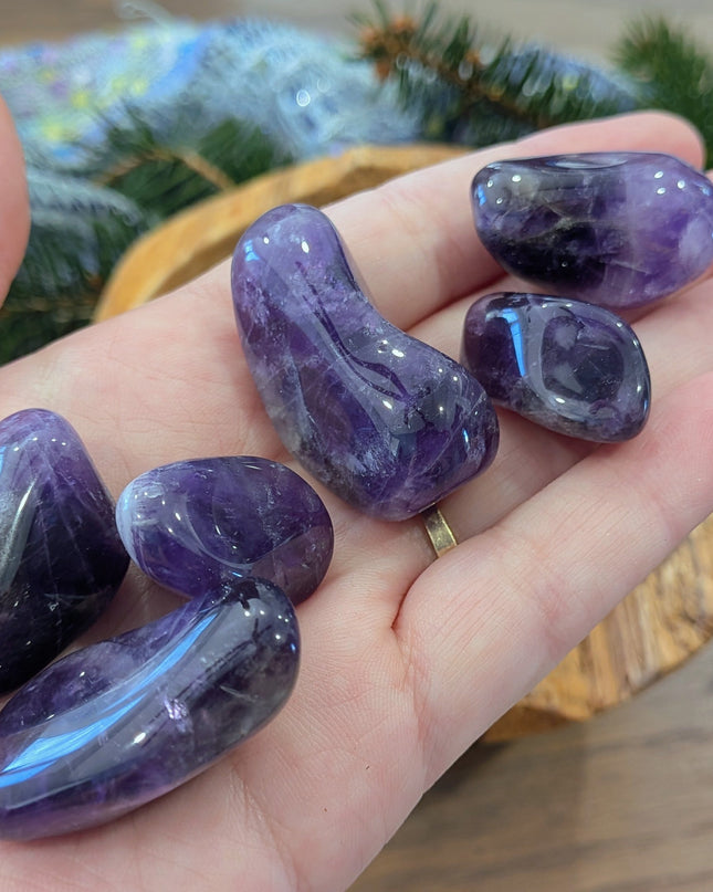Purple Amethyst Tumbled Stones