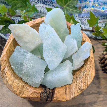 Blue Aquamarine Rough Stones, Large