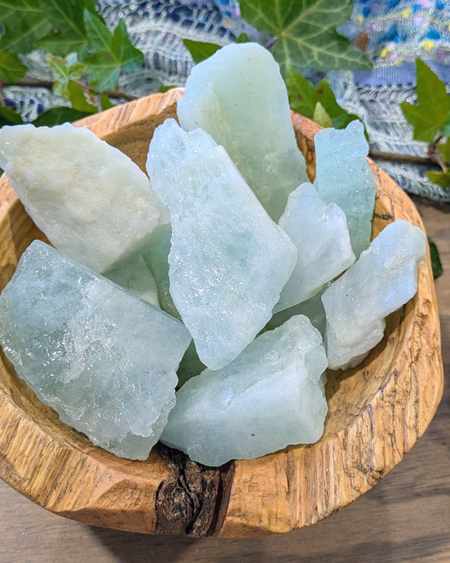 Blue Aquamarine Rough Stones, Large
