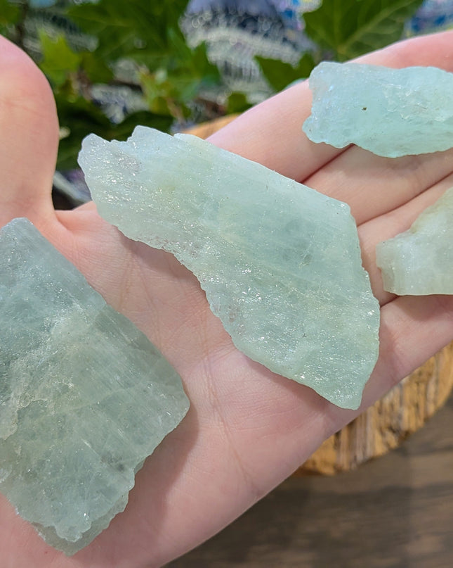 Blue Aquamarine Rough Stones, Large