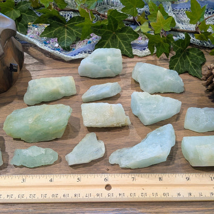 Blue Aquamarine Rough Stones, Large