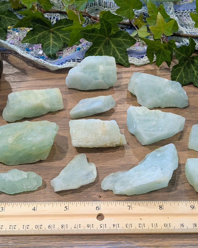Blue Aquamarine Rough Stones, Large