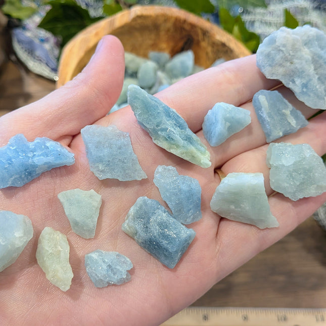 Blue Aquamarine Rough Stones, Small