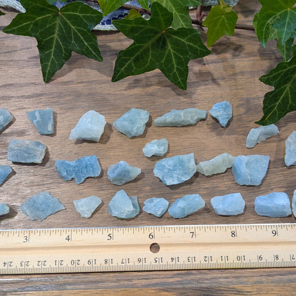 Blue Aquamarine Rough Stones, Small