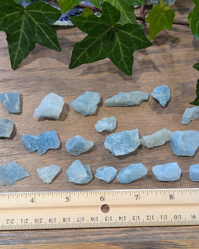 Blue Aquamarine Rough Stones, Small