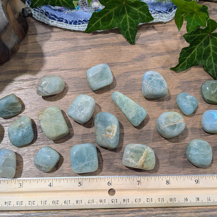 Blue Aquamarine Tumbled Stones
