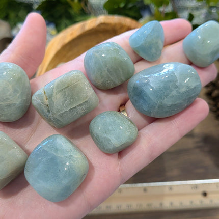 Blue Aquamarine Tumbled Stones