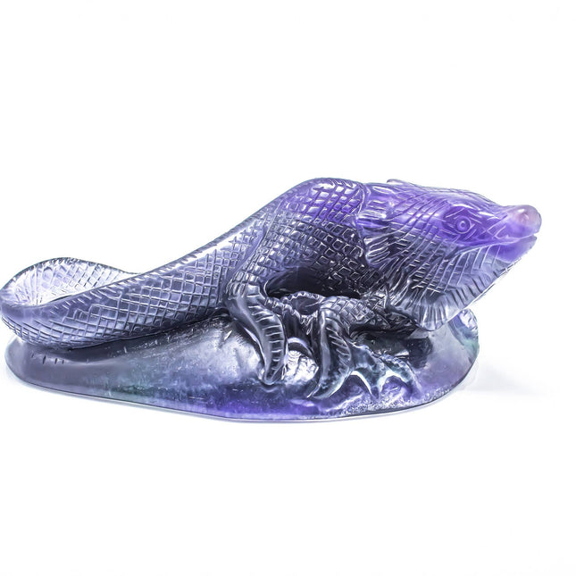 Fluorite Lizard Figurine