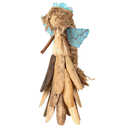 Driftwood & Sea Glass Fairy Figurine