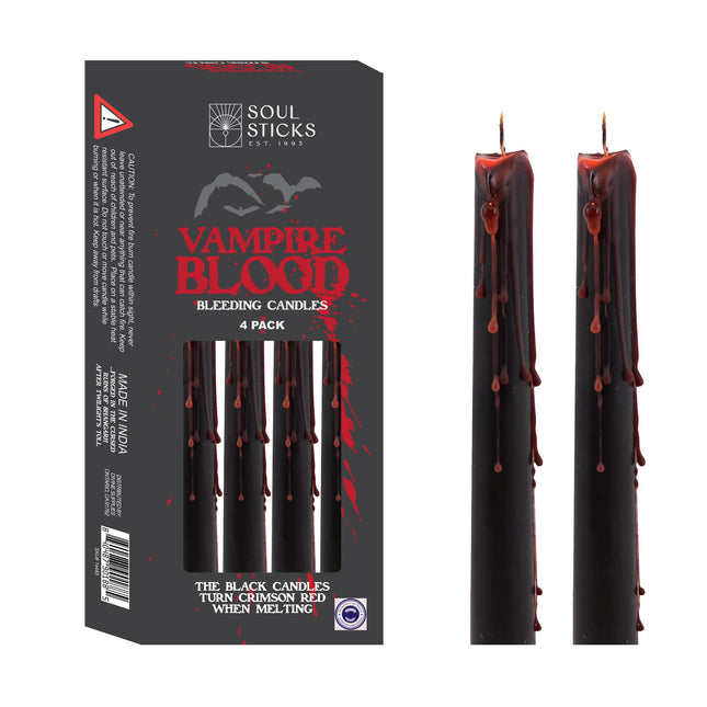 Vampire Blood Bleeding Candles - Set of 4 (10 in.)