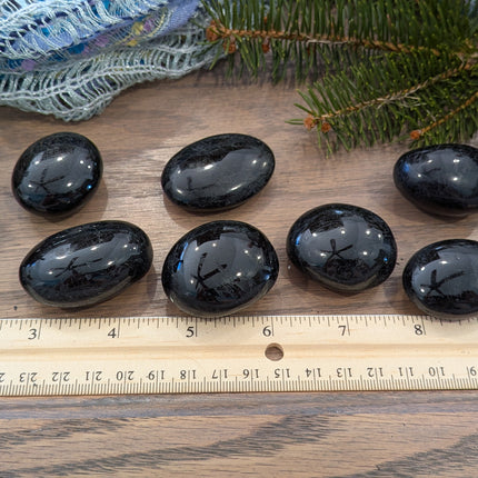Black Black Tourmaline Tumbled Stones