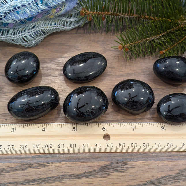 Black Black Tourmaline Tumbled Stones