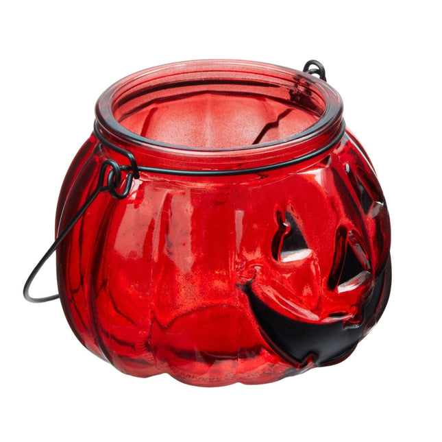 Jack O Lantern Pumpkin Tealight Candle Holder