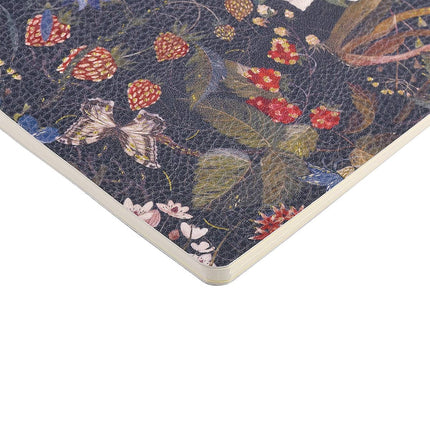 Forest Flowers Vegan Leather Notebook