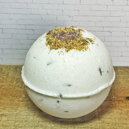 Amethyst & Chamomile Sleepytime Bath Bomb with Melatonin