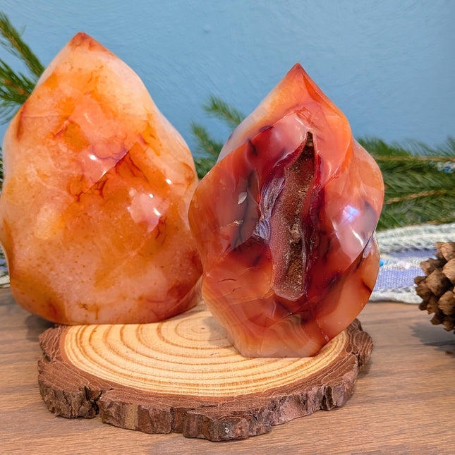 Orange Carnelian Flames