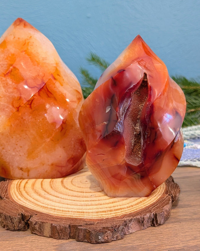 Orange Carnelian Flames