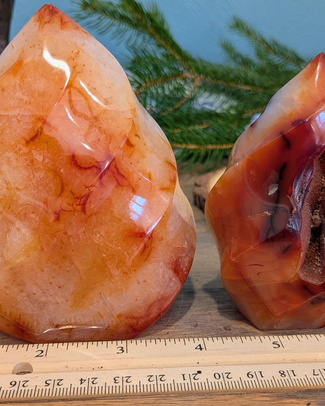 Orange Carnelian Flames