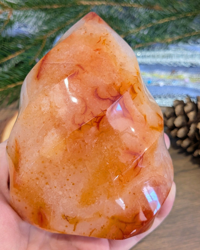 Orange Carnelian Flames - Variant A