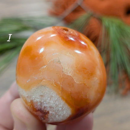 Orange Carnelian Palm Stones - Variant I