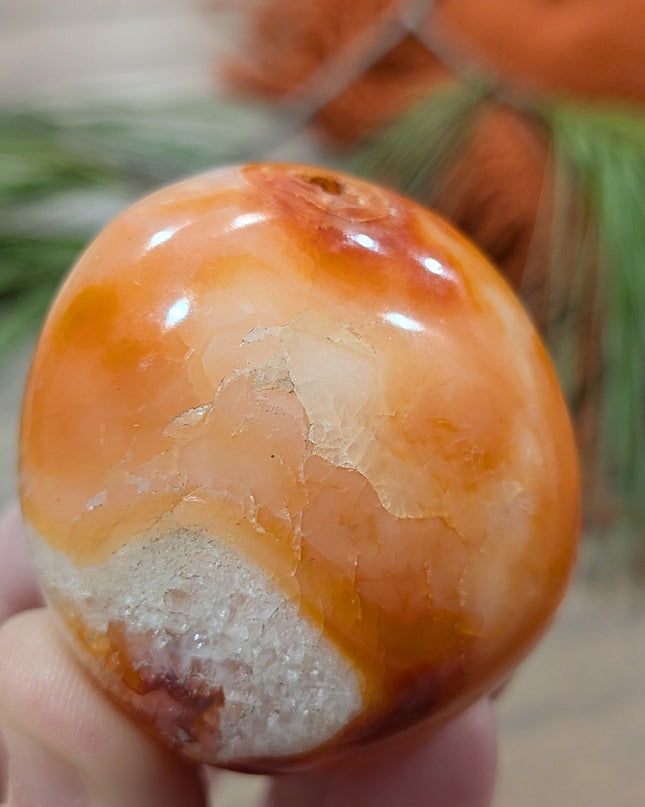 Orange Carnelian Palm Stones - Variant I