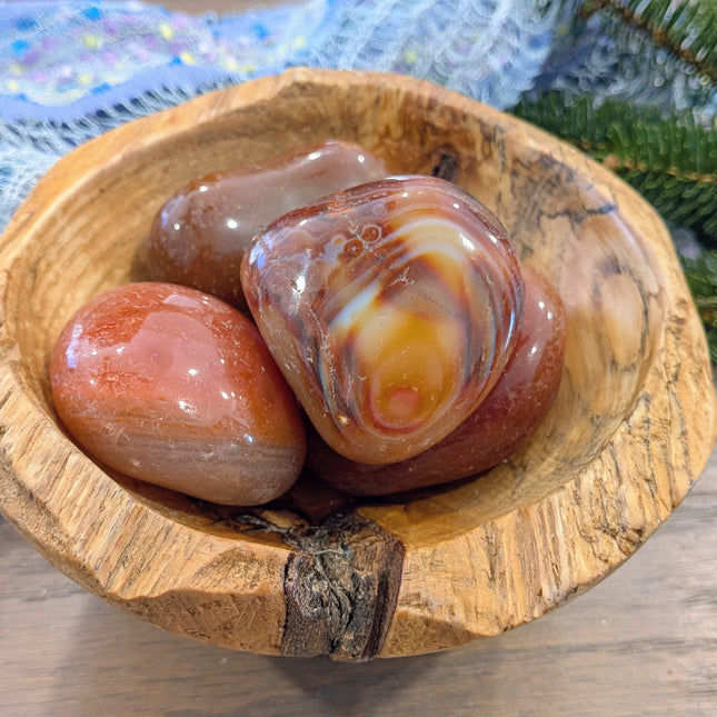 Orange Carnelian Tumbled Stones