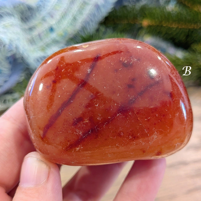 Orange Carnelian Tumbled Stones - Variant B