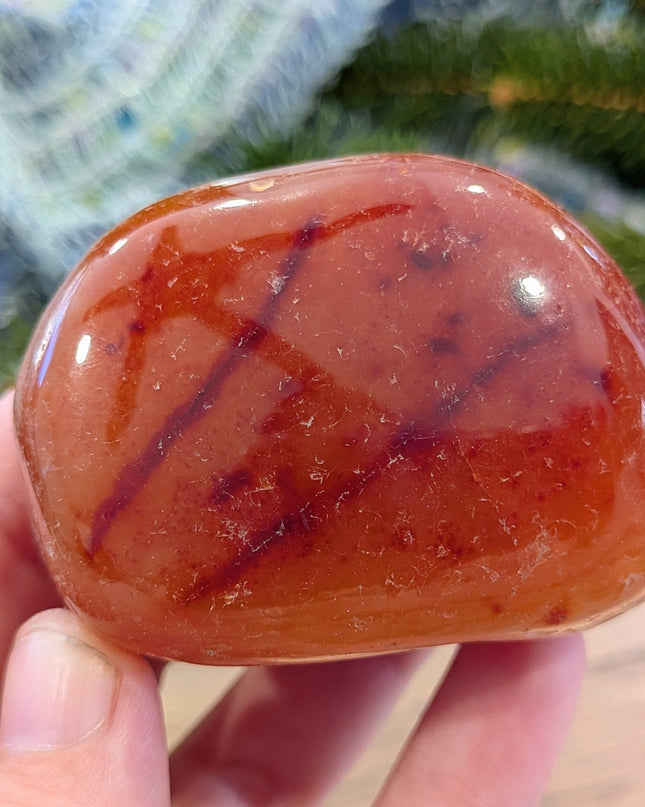 Orange Carnelian Tumbled Stones - Variant B
