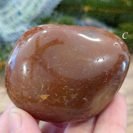 Orange Carnelian Tumbled Stones - Variant C