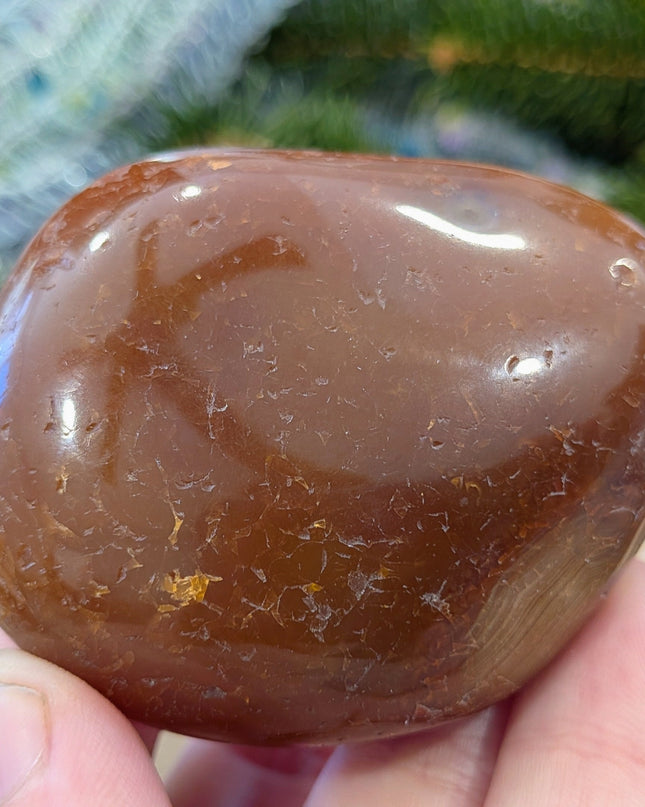 Orange Carnelian Tumbled Stones - Variant C